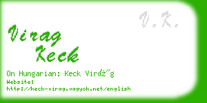 virag keck business card